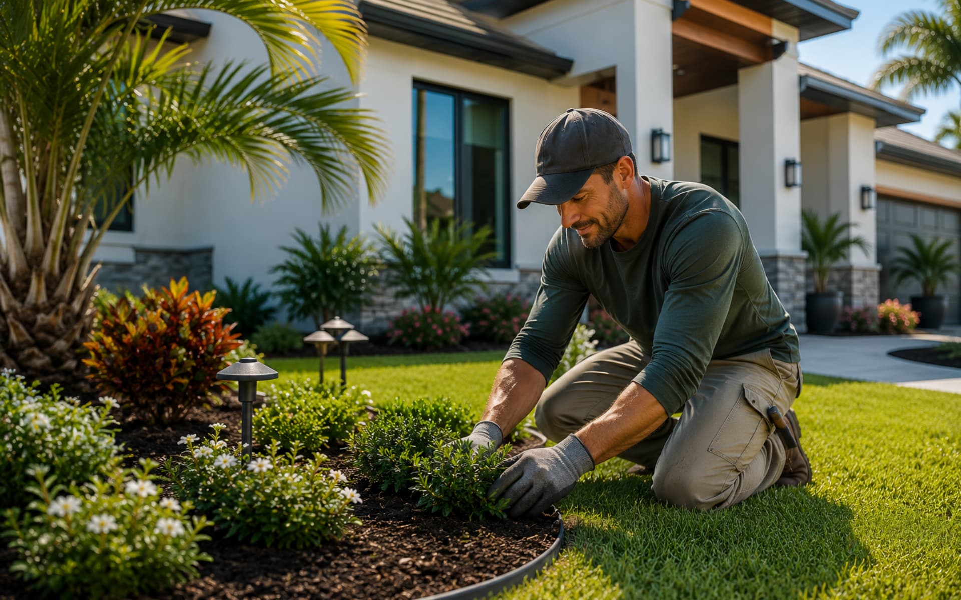 Professionally designed and installed landscaping